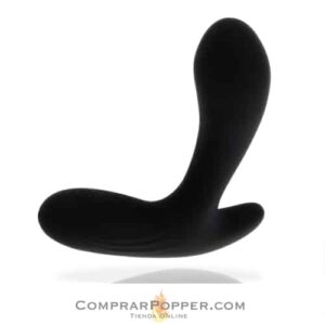 imagen del masajeador anal próstata de frente en color negro