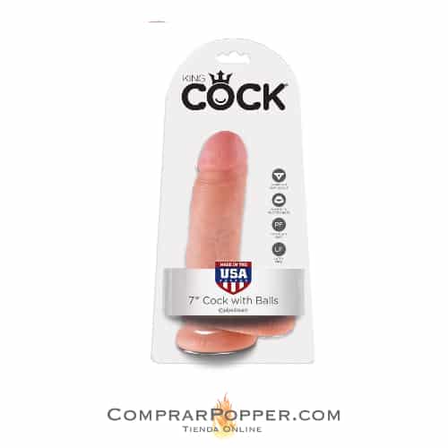 imagen de la caja del consolador cock de la marca americana