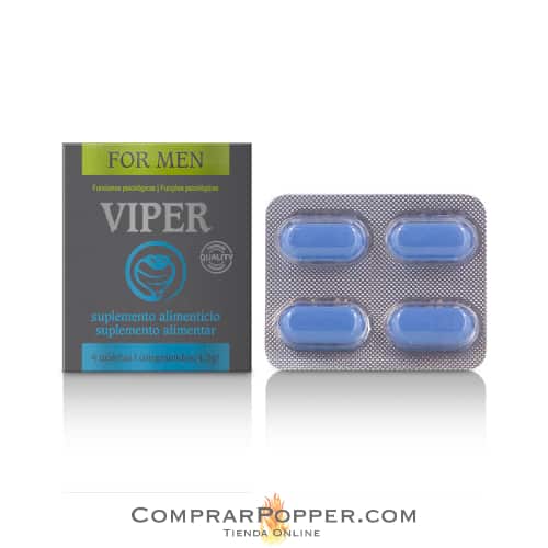 pastillas viper imagen del blister de 4 pastillas